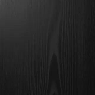 Close-up of Zenwood heat-treated timber cladding in a black finish