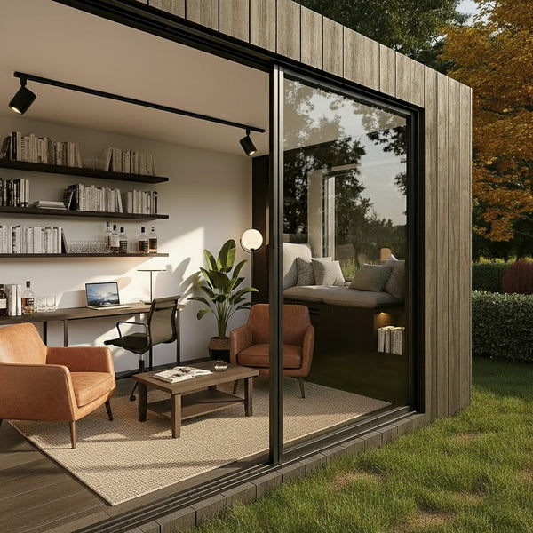 NOOK personal retreat interior — she shed and creative studio