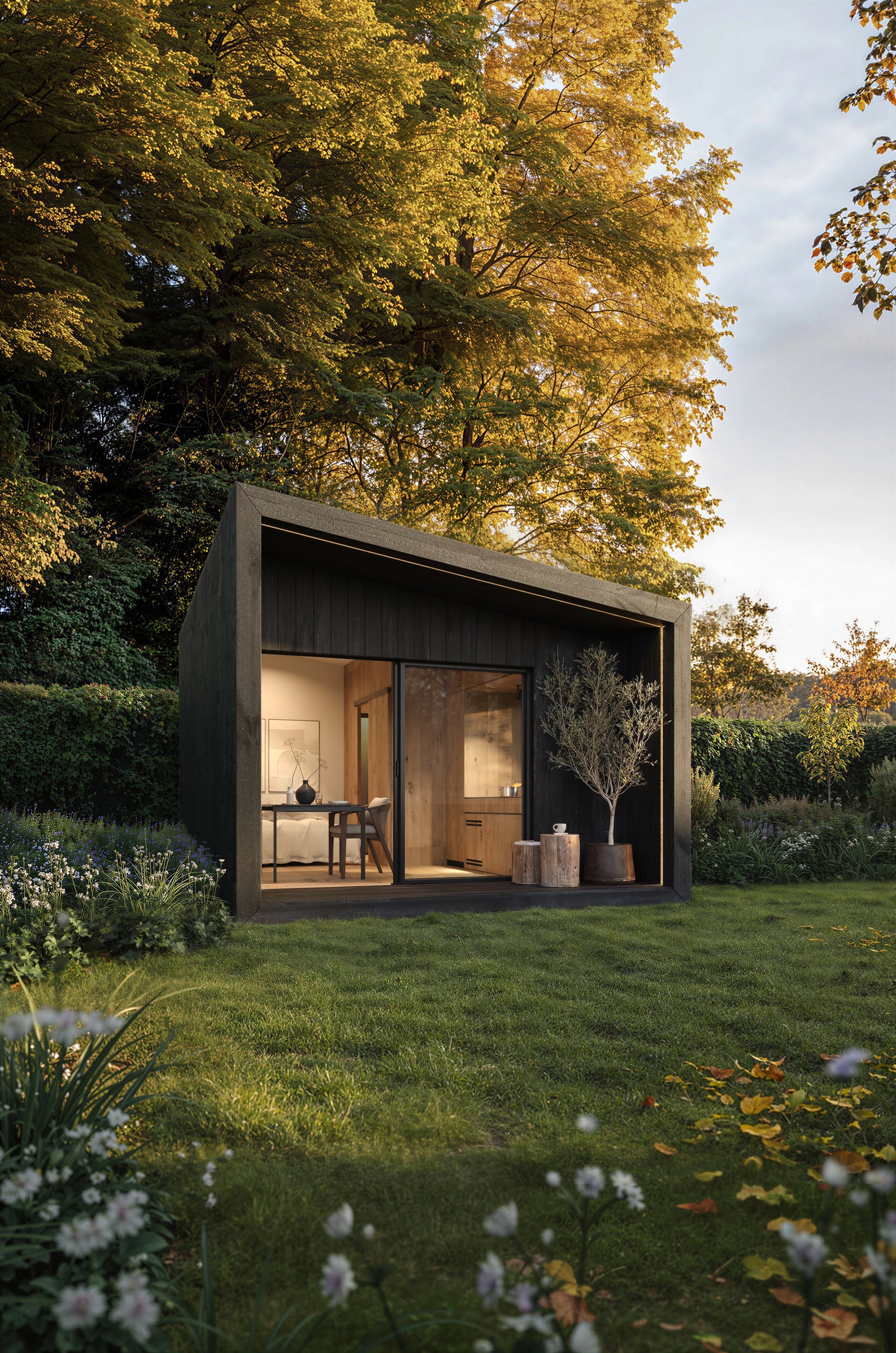 NOOK Double garden room — 19.5m² prefab suite with bathroom