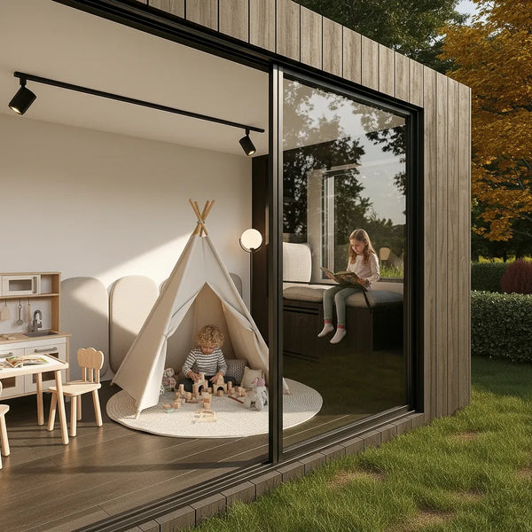 NOOK Base as insulated children's playroom in garden